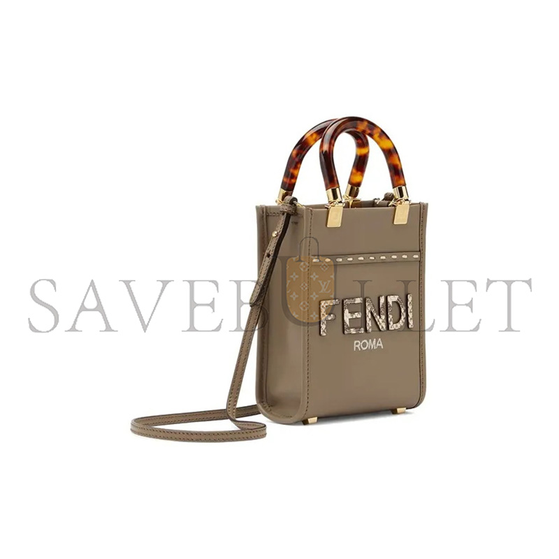 F**di mini sunshine shopper tote bag 8bs051ahn5f1fen (18*13*6cm)